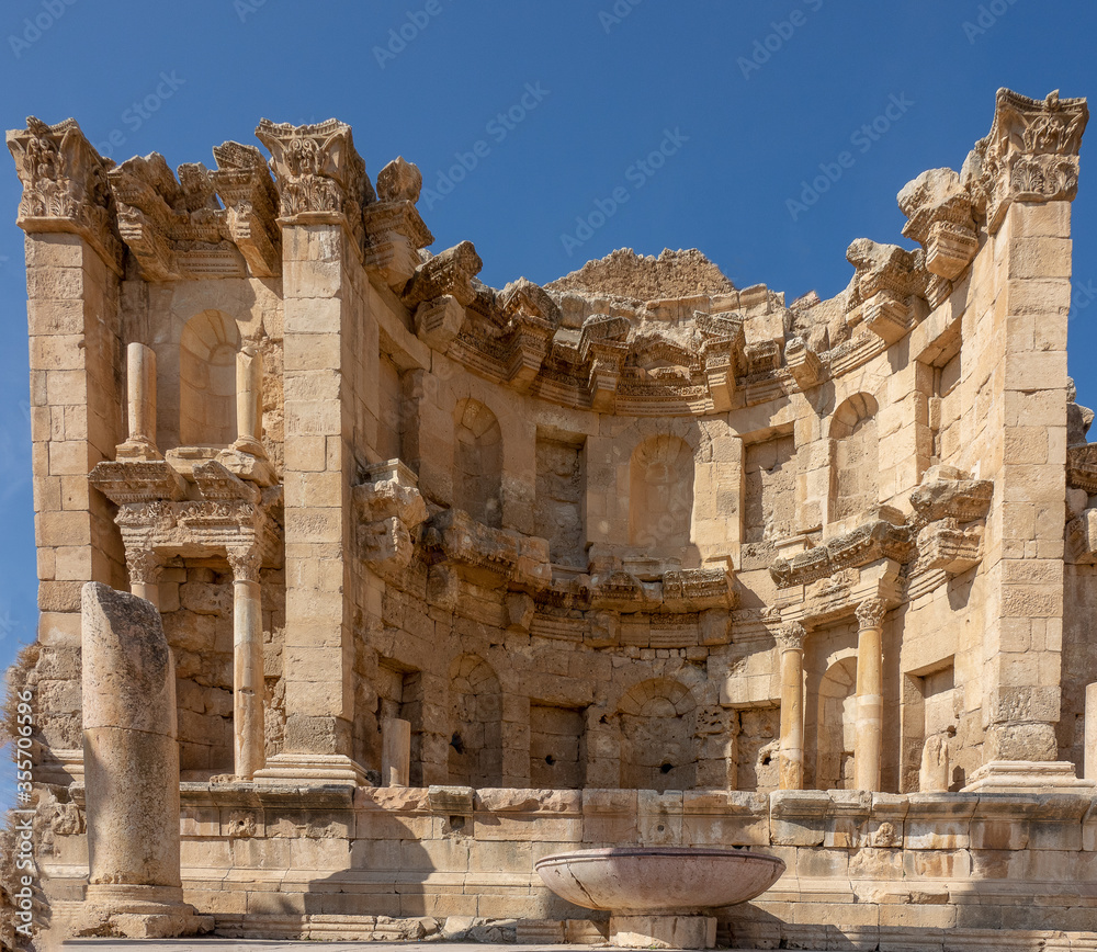 One of the many monumental remains in Jerash, Jordan One of the many monumental remains in Jerash, Jordan