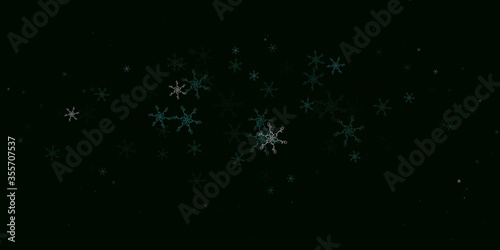 Light Green vector background with bent lines.