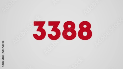 4k Minimalistic counter video for social networks. Video introduction for the reaching 4000 subscribers, followers or likes.