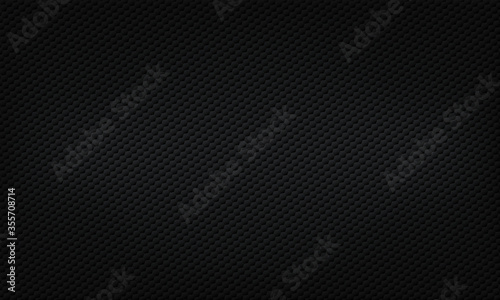 Black background. Black upholstery. Geometric pattern. Stylish texture. Eps 10 vector