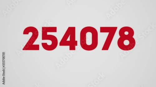 300k Minimalistic counter video for social networks. Video introduction for the reaching 300000 subscribers, followers or likes.