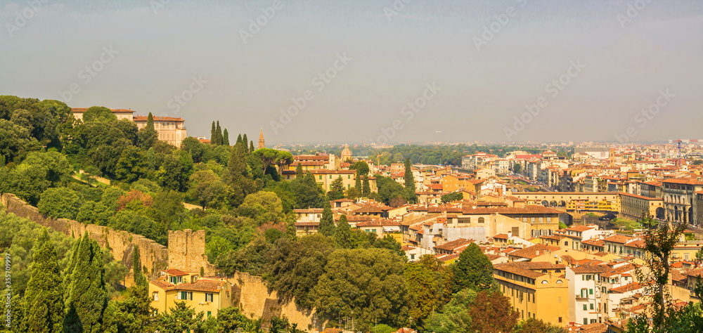 Fototapeta premium The beautiful Italian city of Florence. View from above