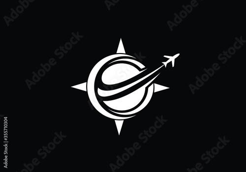 Aviation Letter A Logo, Aviation logo, Flying symbol. Flight icon