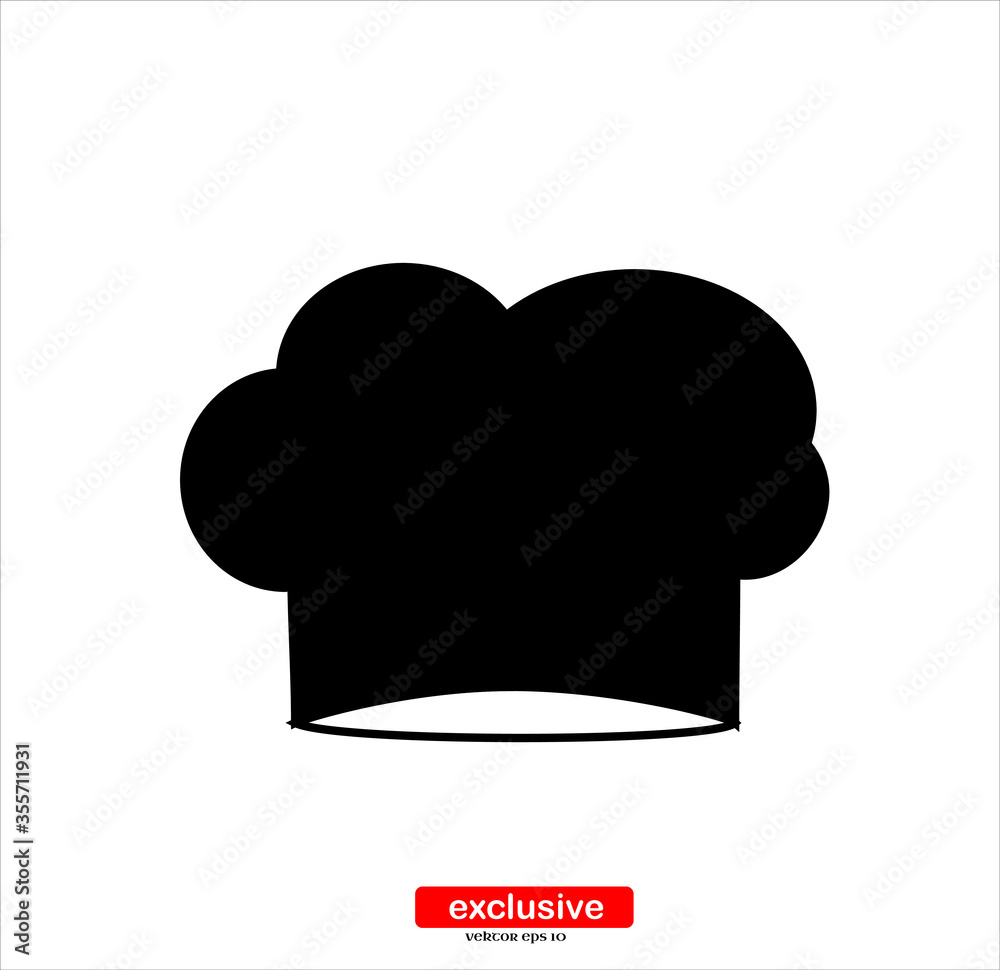 chef hat icon.Flat design style vector illustration for graphic and web design. chef hat icon.Flat design style vector illustration for graphic and web design.