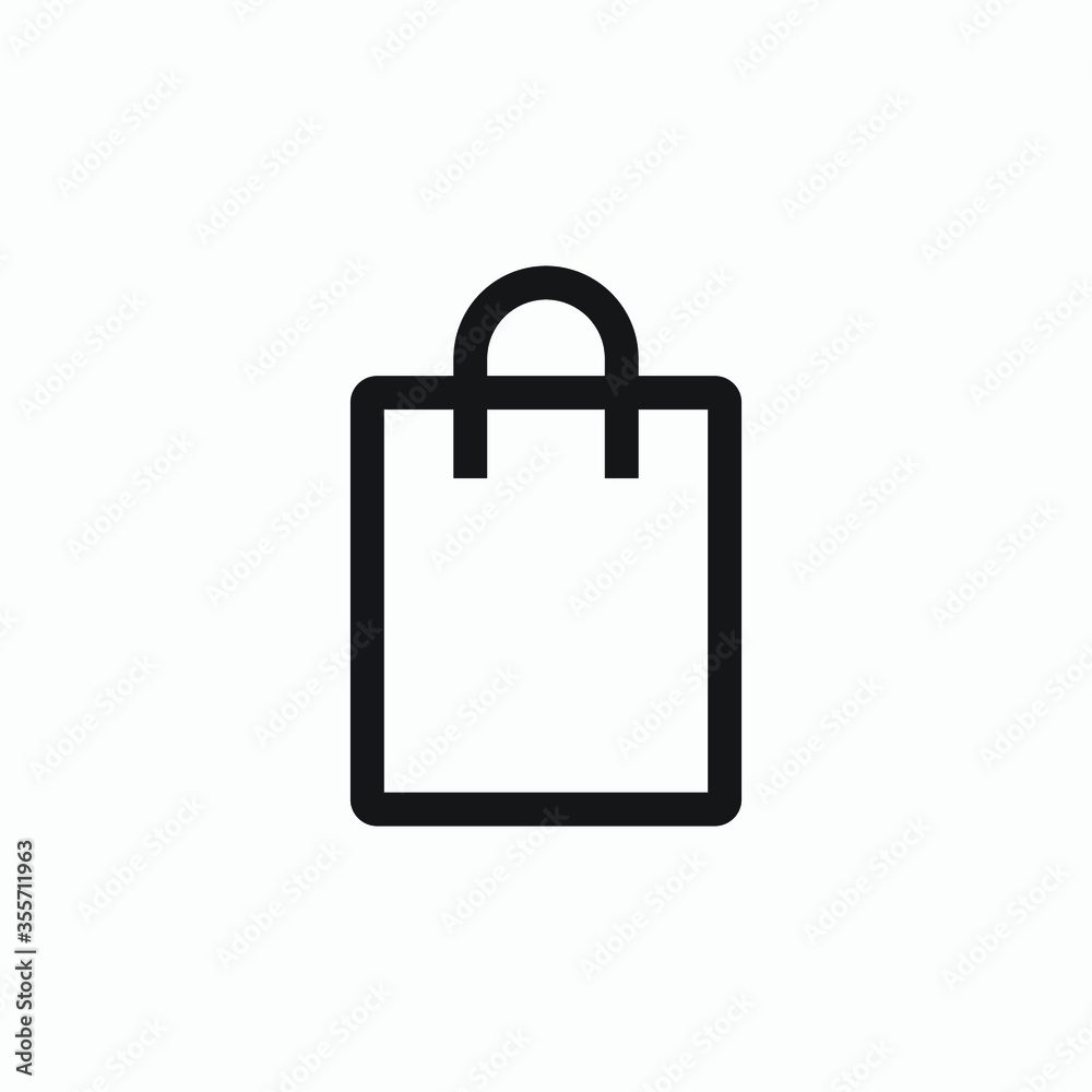 shopping bag icon vector shopping bag icon vector