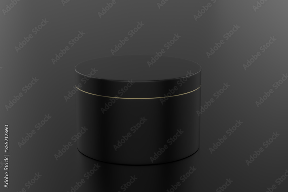 Realistic cosmetic jar mock up isolated on white background. 3d illustrated Realistic cosmetic jar mock up isolated on white background. 3d illustrated