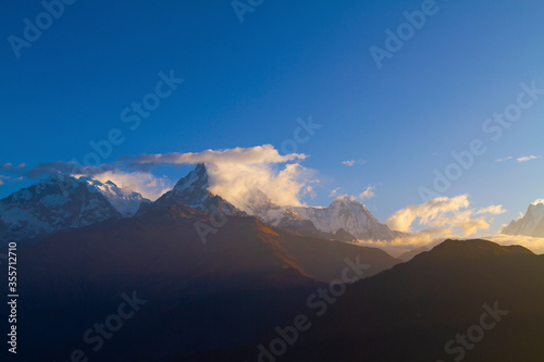 Annapurna mountains from Poon Hill viewpoint, Nepal © svetlanamarkova