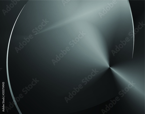 The black abstract background image is made up of circle shapes with different light and shadow weight.
