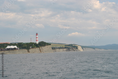 lighthouse on the sea