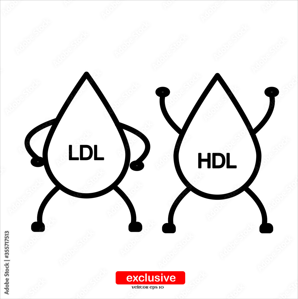 Colestrol icon.Flat design style vector illustration for graphic and web design. Colestrol icon.Flat design style vector illustration for graphic and web design.