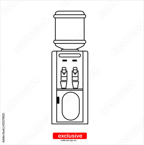 dispenser icon.Flat design style vector illustration for graphic and web design.