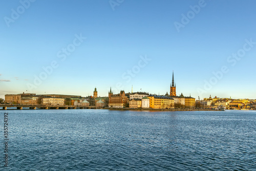 View of Gamla Stan and Riddarholmen, Stockholm, Sweden © borisb17