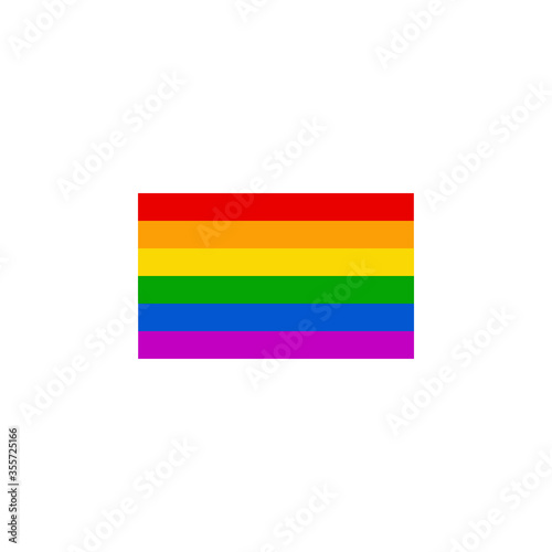 LGBT pride flag vector illustration