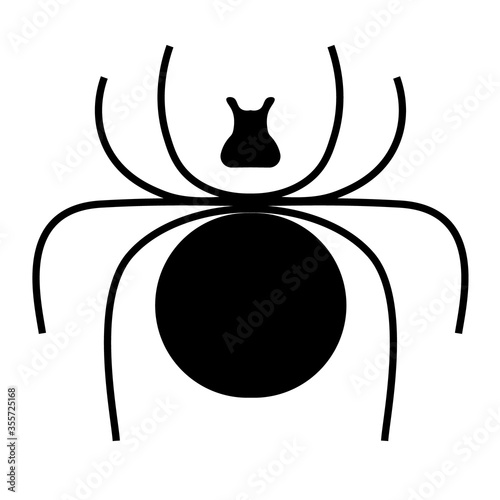 Flea, fly, muscid icon vector illustration. photo