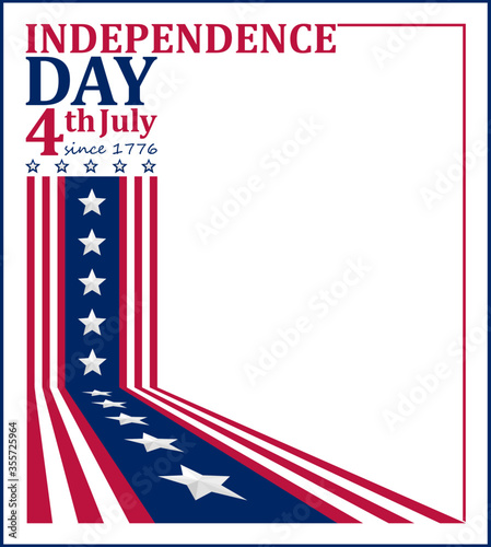 Vector illustration for US Independence Day celebration