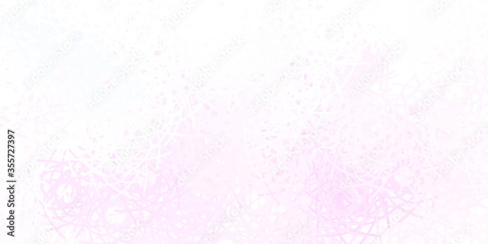 Light Pink, Yellow vector texture with memphis shapes.