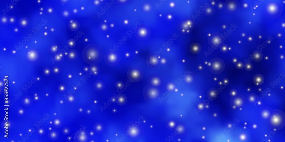 Light BLUE vector template with neon stars. Decorative illustration with stars on abstract template. Pattern for websites, landing pages. Light BLUE vector template with neon stars. Decorative illustration with stars on abstract template. Pattern for websites, landing pages.
