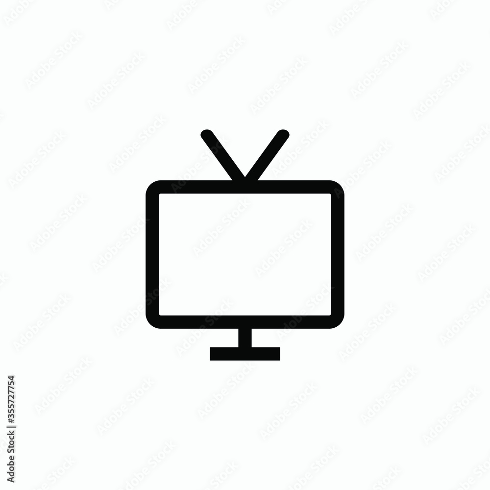 tv icon vector tv icon vector
