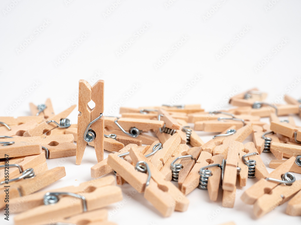 Wooden clip making love in Valentine day. Look like couple kissing.
Wooden clip making love in Valentine day. Look like couple kissing.