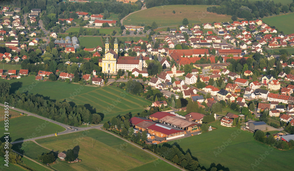 Rot an der Rot, Oberschwaben, Luftaufnahme Rot an der Rot, Oberschwaben, Luftaufnahme