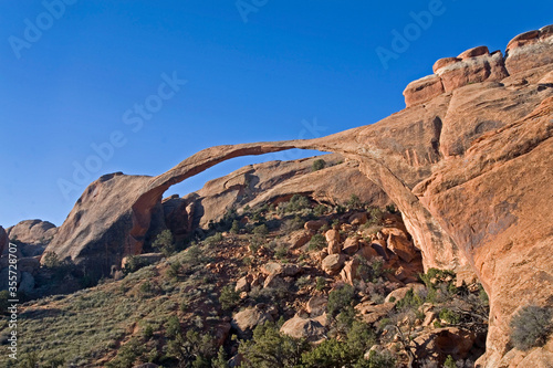 View of Landscape Arch in Arches National Park, Utah