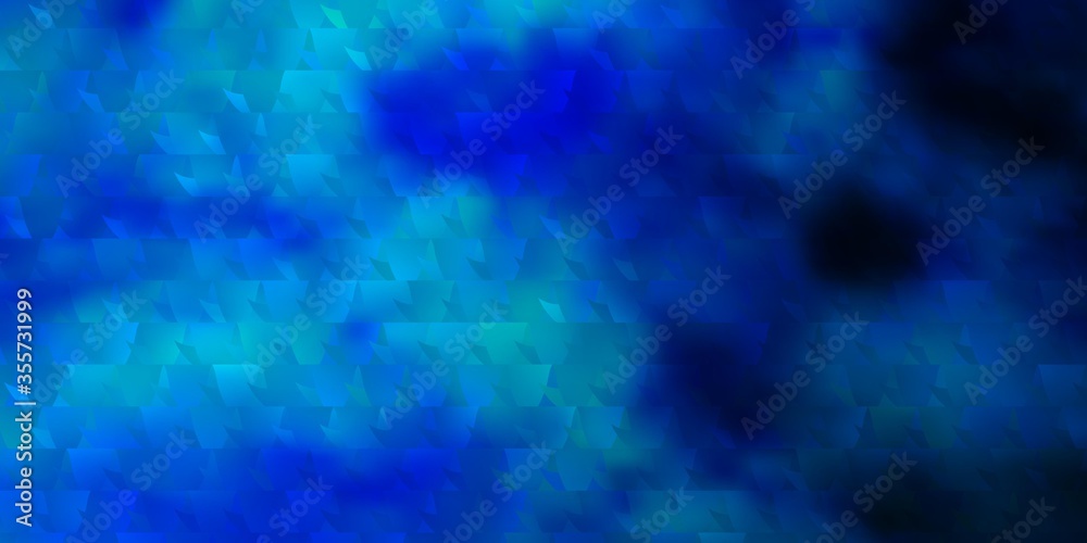 Light BLUE vector template with crystals, triangles. Light BLUE vector template with crystals, triangles.
