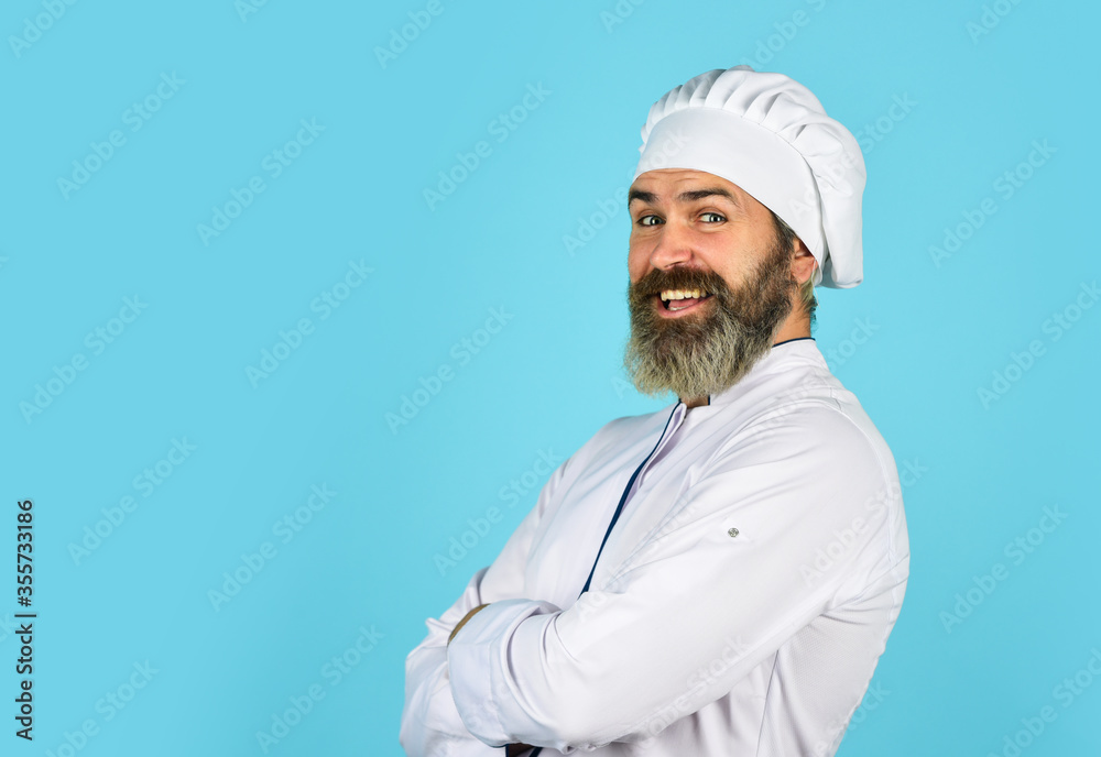 Delicious dessert. Cook chef in white uniform. Bearded mature man chef. Bearded man restaurant worker. Professional cook. Culinary concept. Restaurant menu copy space. Lunch meal. Restaurant dish Delicious dessert. Cook chef in white uniform. Bearded mature man chef. Bearded man restaurant worker. Professional cook. Culinary concept. Restaurant menu copy space. Lunch meal. Restaurant dish