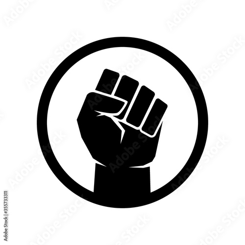 Raised fist symbol, Black Lives Matter Fist sign
