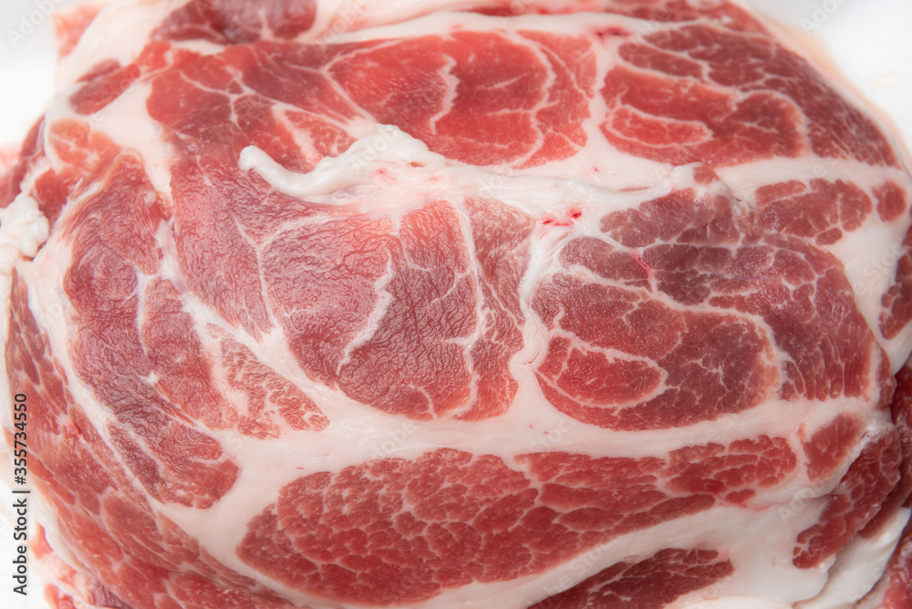 close up of sliced pork close up of sliced pork