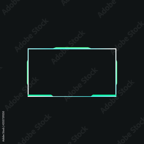 Esports streaming facecam panel design - VECTOR photo