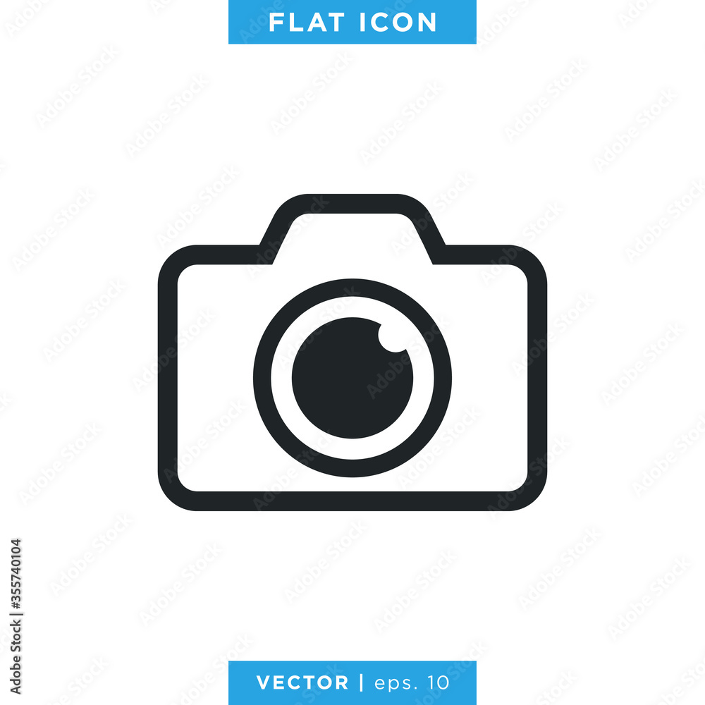 Camera icon vector logo design template Camera icon vector logo design template