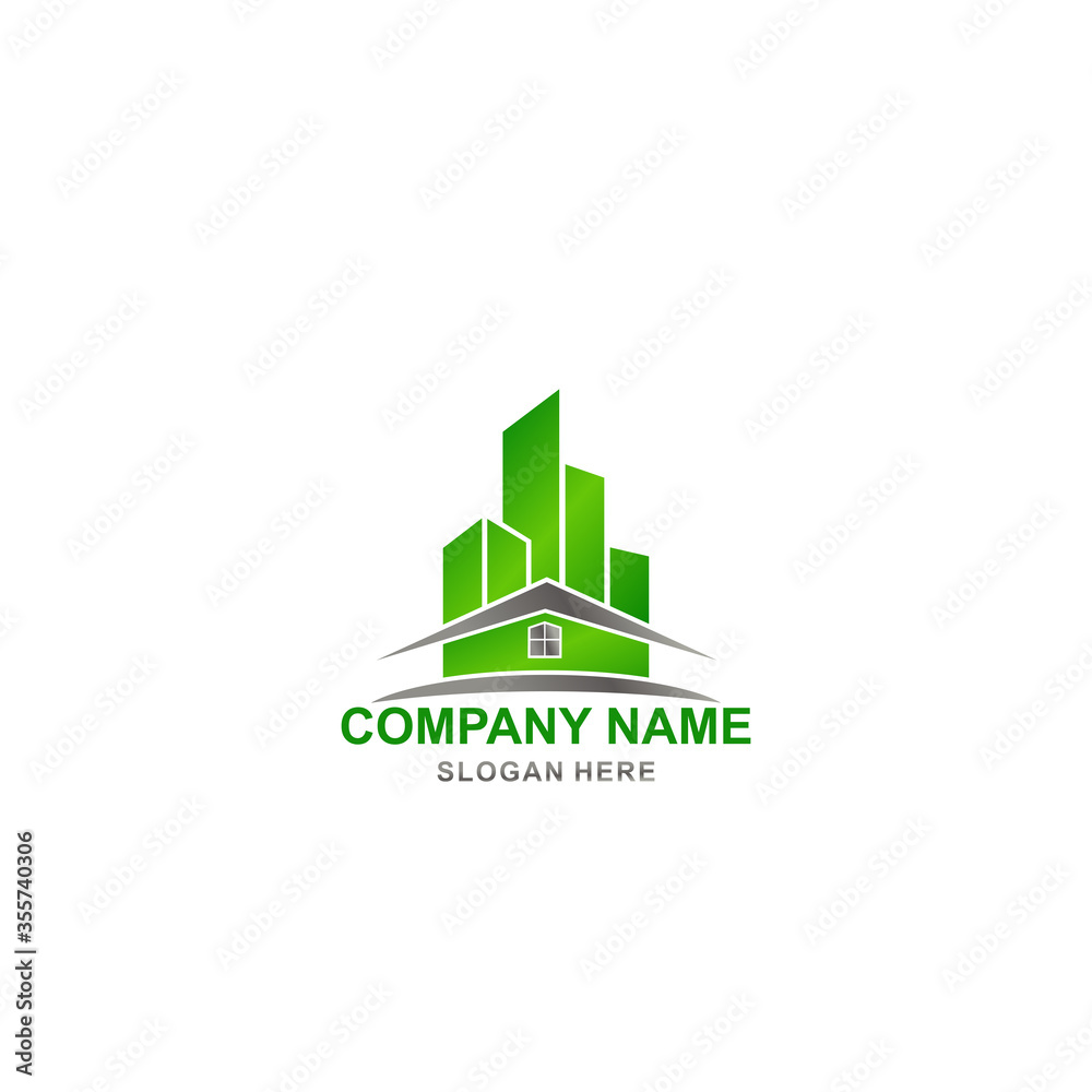 Illustration vector graphic of real estate logo. Real estate logo icon. Fit for real estate company, etc