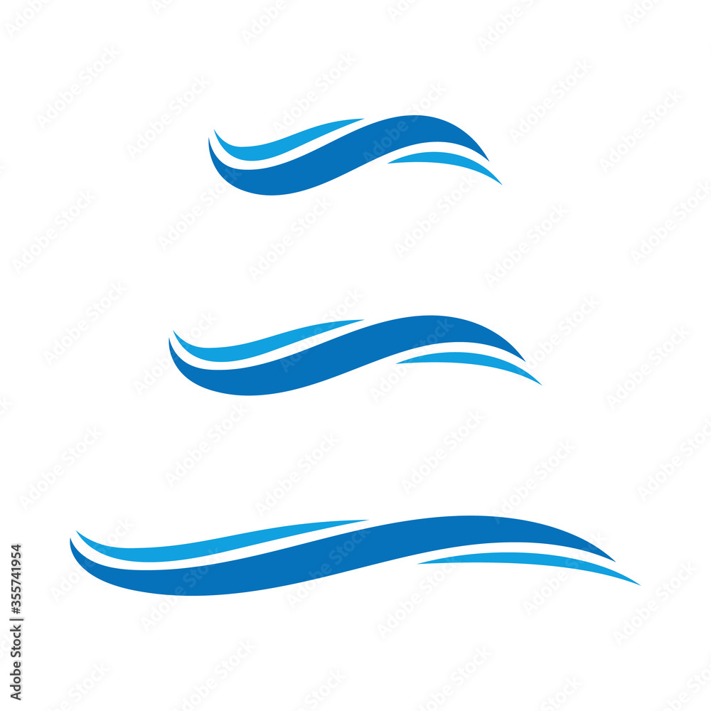Wave logo vector design template Wave logo vector design template
