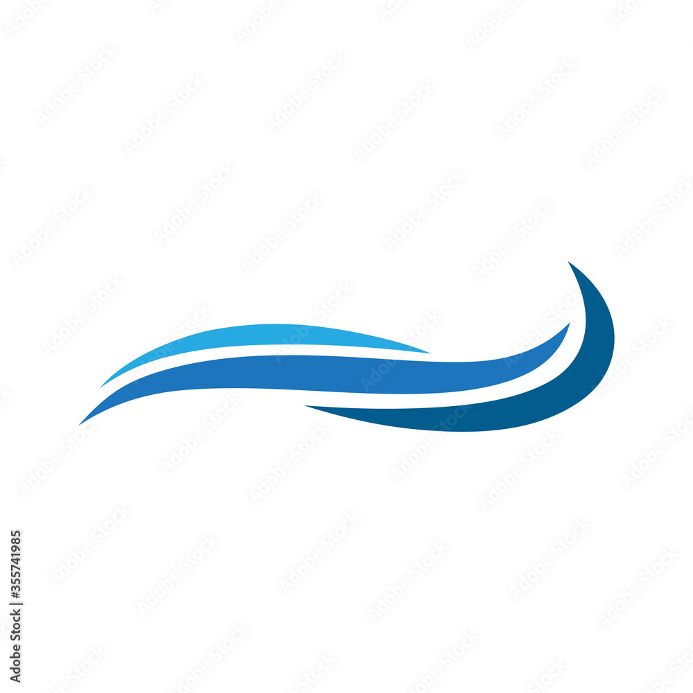 Wave logo vector design template Wave logo vector design template