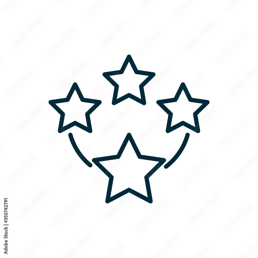 Star icon in line style. Vector Star icon in line style. Vector
