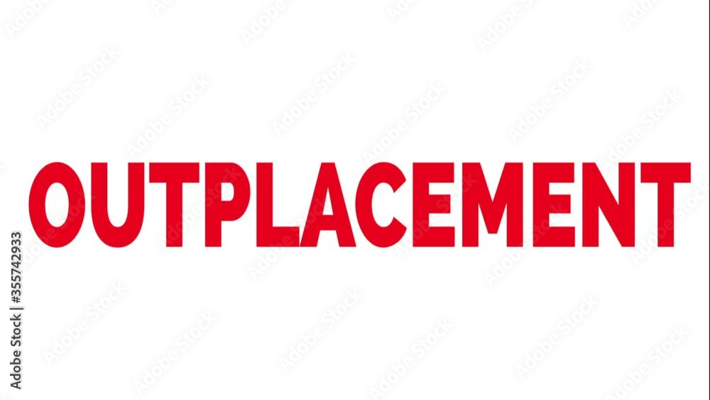 Outplacement animated words. Kinetic typography. Outplacement animated words. Kinetic typography.