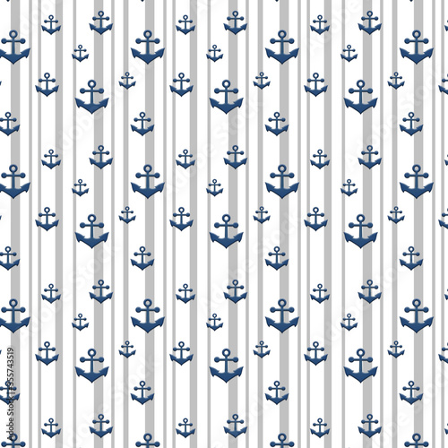 Anchor seamless pattern background © ellode