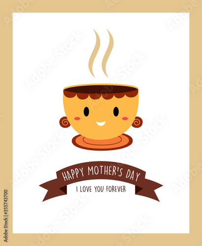 coffee happy mother's day greeting card