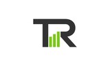 tr logo, t, r, tr, icon, business, growth, green
