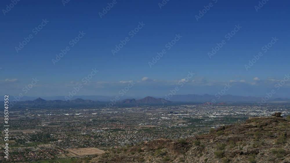 Phoenix Downtown from South Mountain Park Dobbins Lookout Arizona USA Phoenix Downtown from South Mountain Park Dobbins Lookout Arizona USA