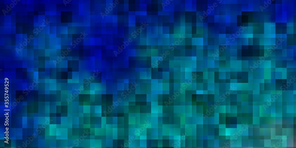 Light BLUE vector background with rectangles.