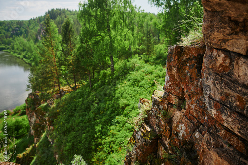 Republic of Bashkortostan, rivers, summer Idrisovskaya cave. photo