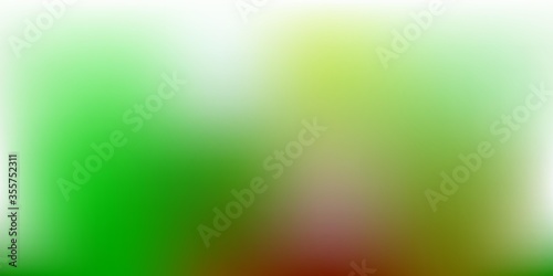 Dark Green vector gradient blur pattern.