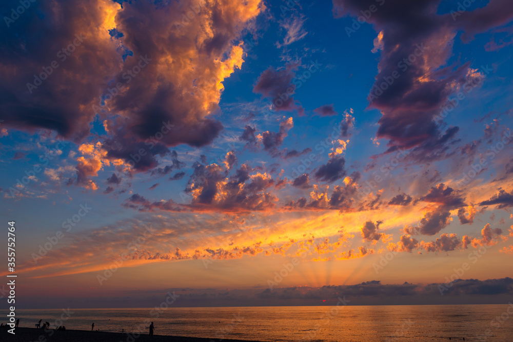 Amazing  sunset over the Black Sea