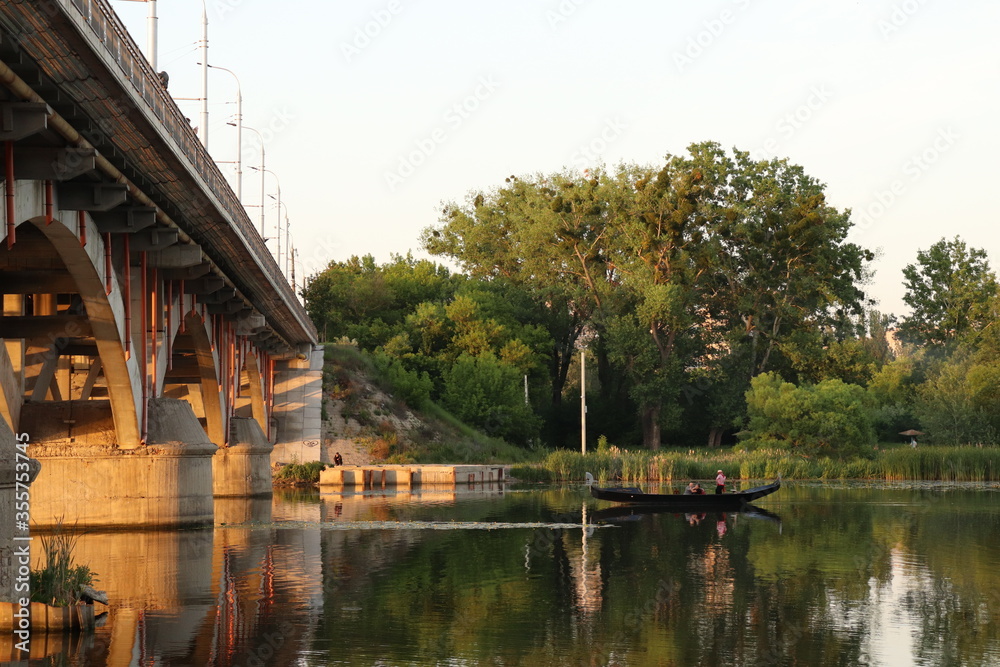 bridge across the river in the city of Vinnytsia