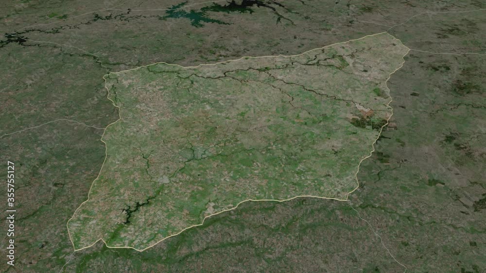 Florida, department with its capital, zoomed and extruded on the satellite map of Uruguay in the conformal Stereographic projection. Animation 3D Florida, department with its capital, zoomed and extruded on the satellite map of Uruguay in the conformal Stereographic projection. Animation 3D