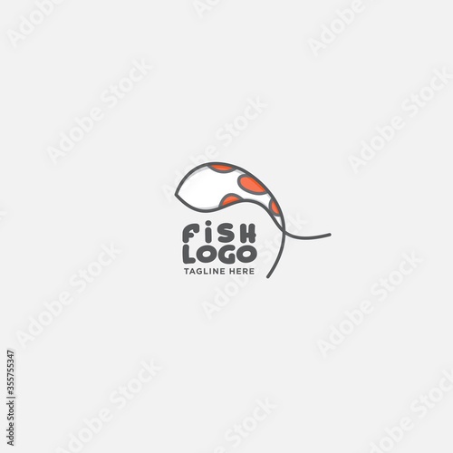 fish logo vector illustration, fish market logo, fish guard logo, fish contest, seafood label and badge © armankra19