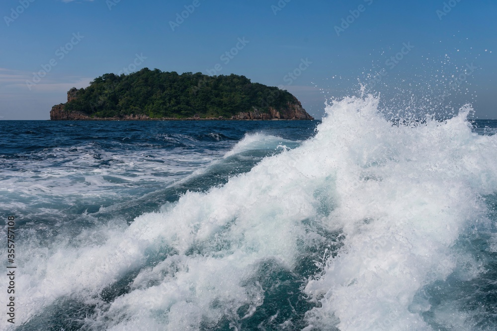Fototapeta premium Ferry to Koh Phi Phi Island in Thailand