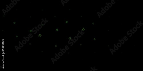 Dark green vector texture with disease symbols.