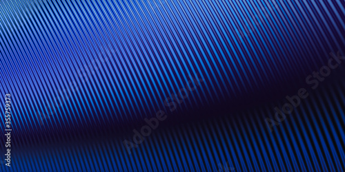 Blue simple volumetric gradient effect, 3D illustration, 3D rendering